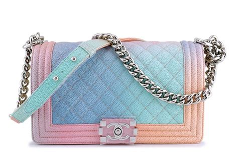 chanel multicolor medium rainbow boy chanel|chanel bag review.